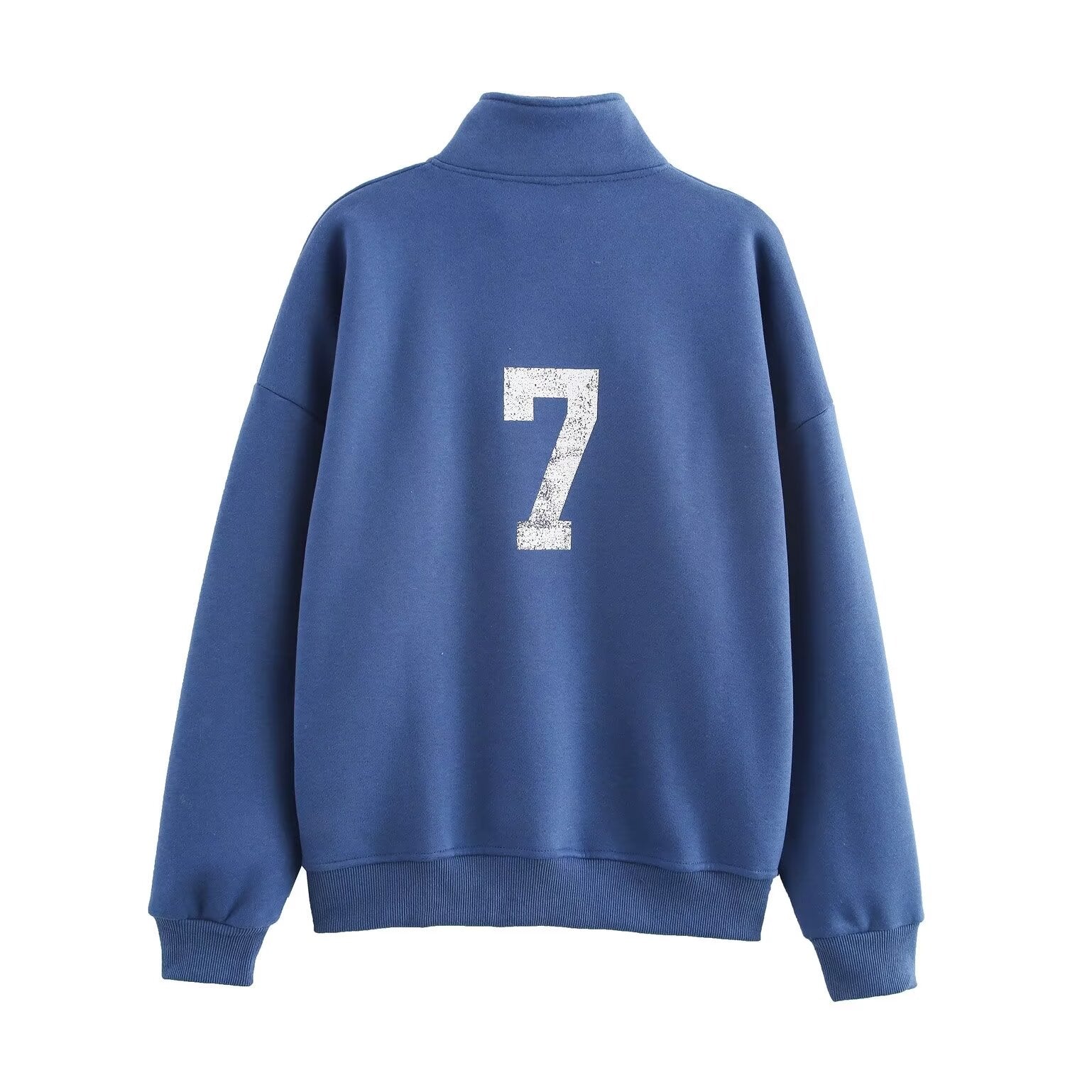 Autumn Washing Effect Preppy Sweatshirt Pants Sets