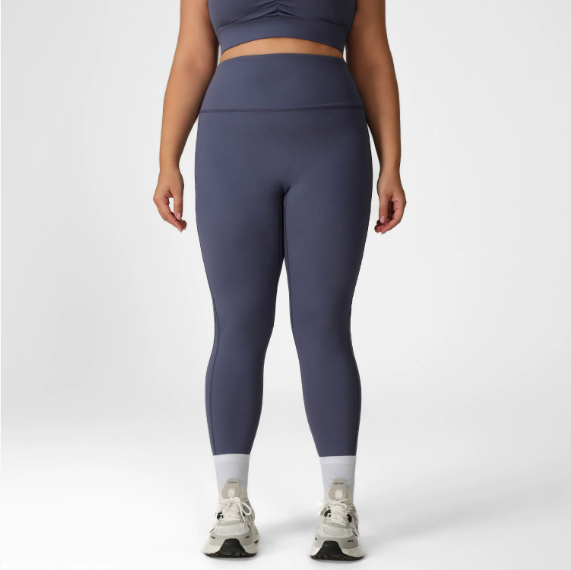 Nude Feel plus Size Workout Pants Women High Waist Hip Lift Sports Tights Outer Wear Running Quick Drying Peach Yoga Pants