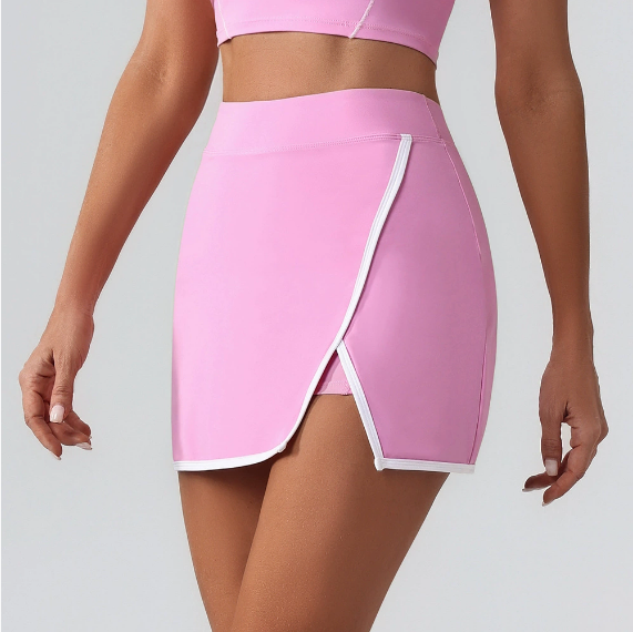 High Waist Yoga Skirts Breathable Mini Culottes Running Fitness Tennis Anti Exposure Sports Tennis Skirt