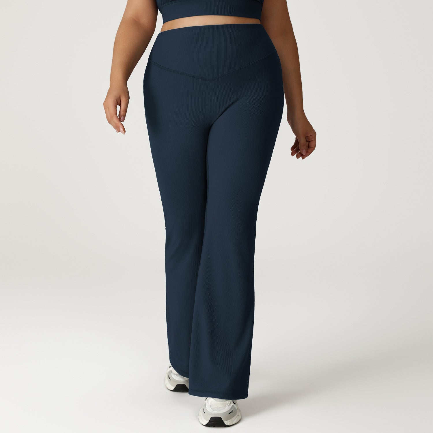Plus Size Yoga Flared Pants High Waist Thread Shaping Micro Pull Fitness Yoga Pants