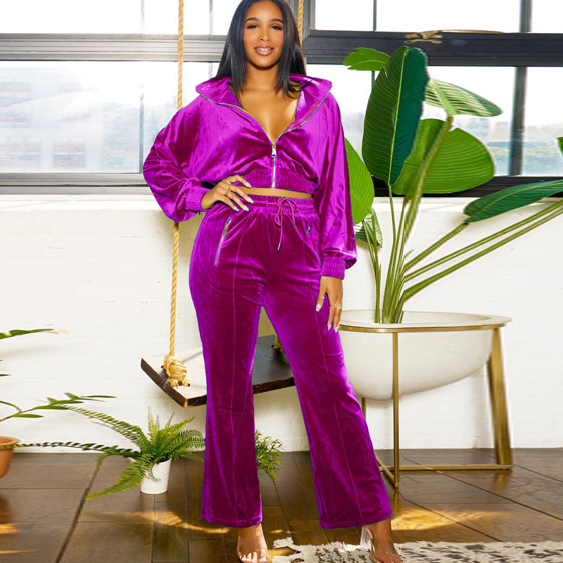 Arrival Women Winter Casual Long Sleeve Trousers Women Two Piece Set